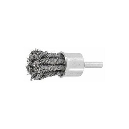 Holex Knotted End Brush, Steel, 22X0, 35 574850 22X0,35